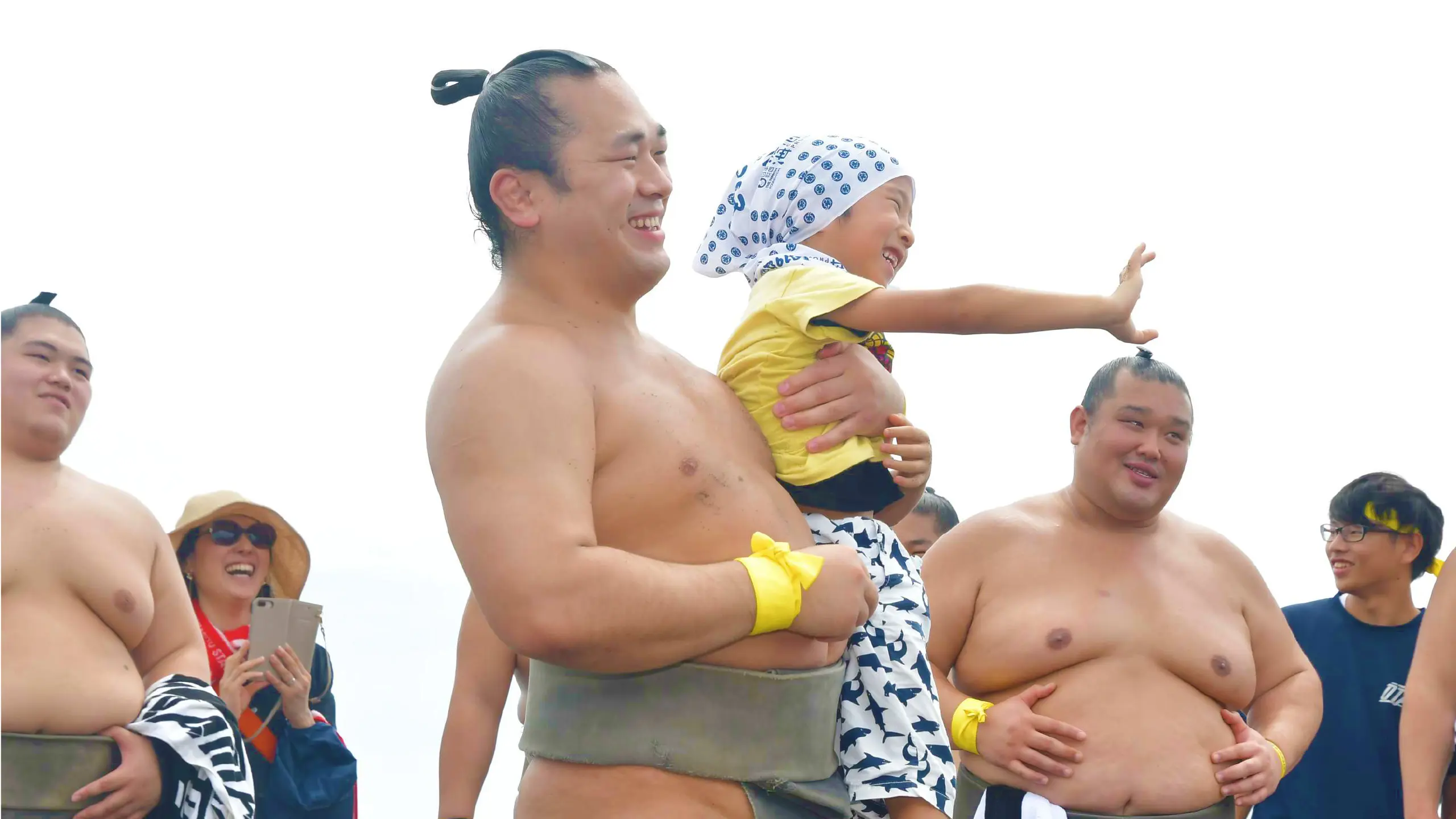 大嶽部屋の力士のみなさんが参加するよ